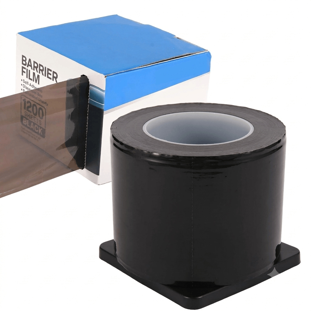 RAWK Lab 4-mil industrial grade barrier film, puncture-resistant protective wrap for tattoo equipment and shop workstations.